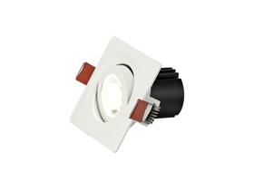 DM202277  Bama S 9 Tridonic Powered 9W 4000K 890lm 24° CRI>90 LED Engine White Adjustable Square Recessed Spotlight, IP20